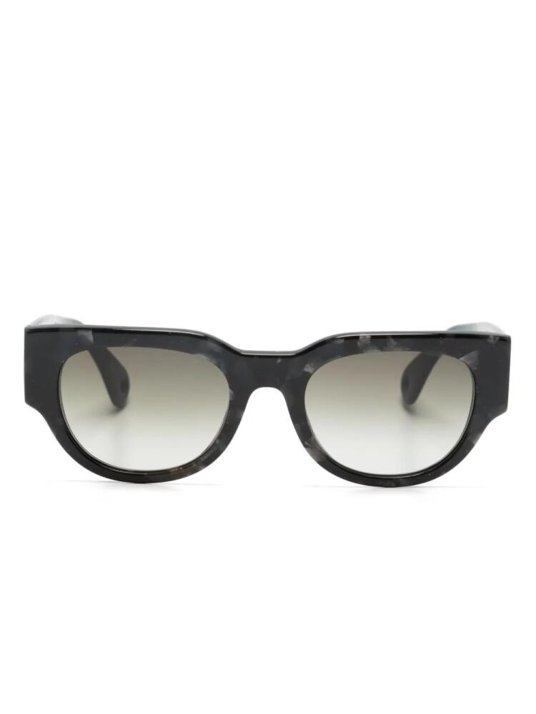 Lanvin logo-lettering rectangle-frame sunglasses - Grey Cover