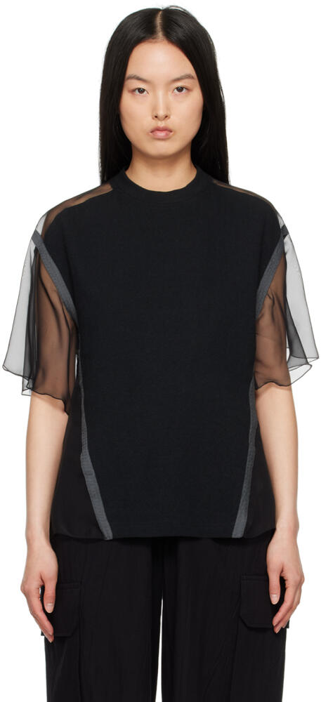 UNDERCOVER Black Paneled T-Shirt Cover