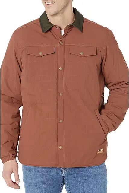 L.L.Bean Insulated Utility Shirt Jacket - Tall (Dark Barley) Men's Clothing Cover