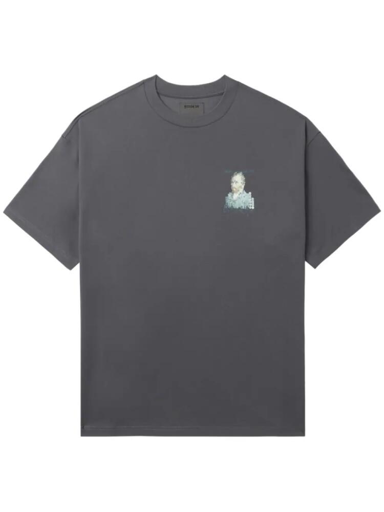 Musium Div. graphic-print cotton-blend T-shirt - Grey Cover