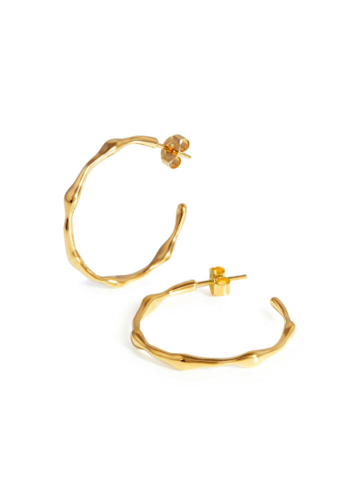 Missoma Medium Molten 18kt Gold Vermeil Hoop Earrings Cover