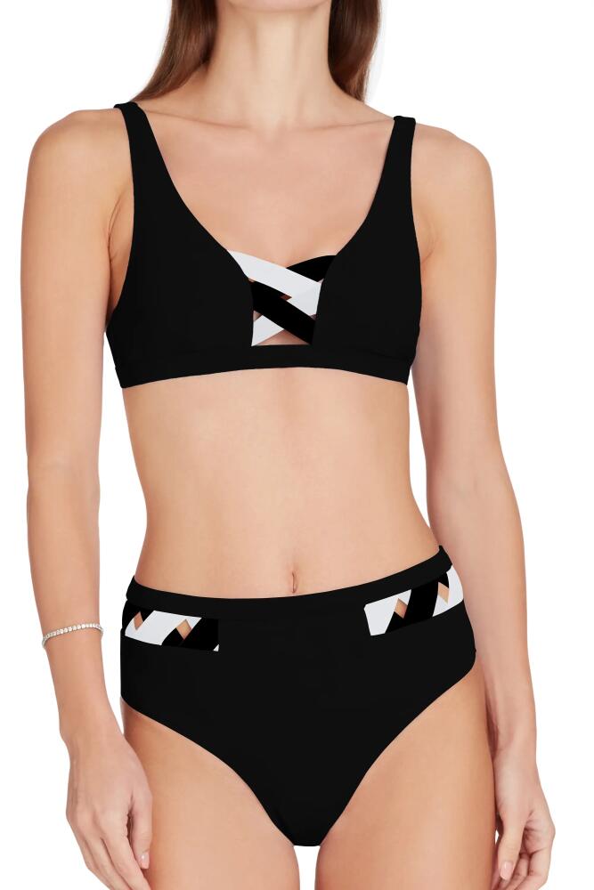 VALIMARE Martinique Bandage Bikini Top in Black Cover