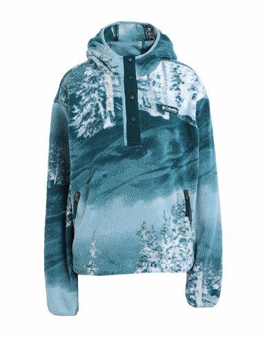 Columbia Helvetia Hoodie Woman Sweatshirt Deep jade Polyester Cover