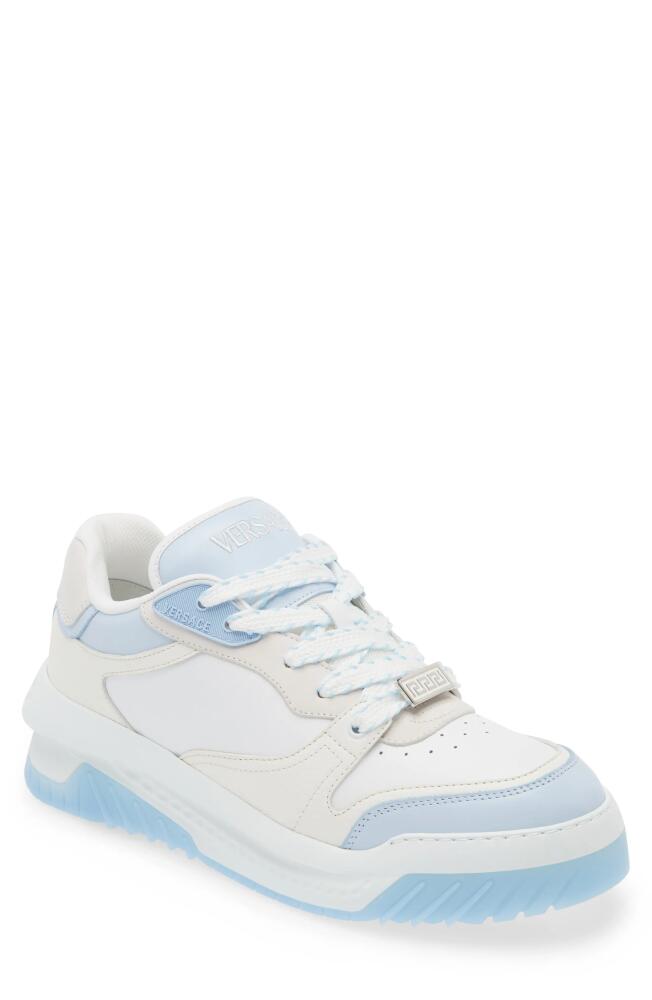 Versace Odissea Sneaker in Blue Hydrangea White Cover