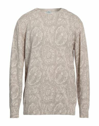 Etro Man Sweater Beige Wool Cover