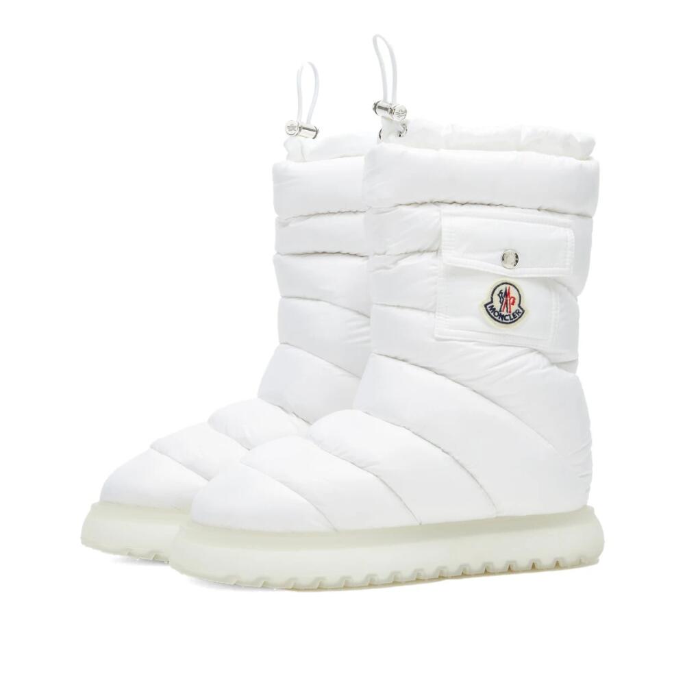 Moncler Women's Gaia Pocket Mid Padded Boot in White Cover