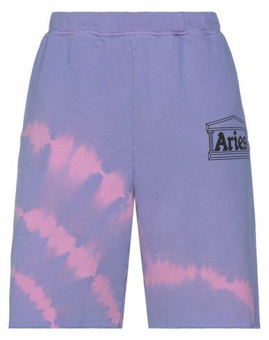 Aries Woman Shorts & Bermuda Shorts Lilac Cotton Cover