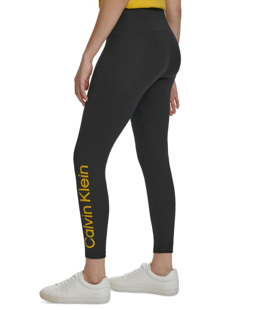 Calvin Klein Performance Women's High-Rise 7/8 Leggings - Chartreuse Cover