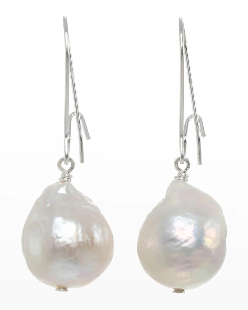 Margo Morrison Baroque Pearl Earrings on Sterling Silver Cover