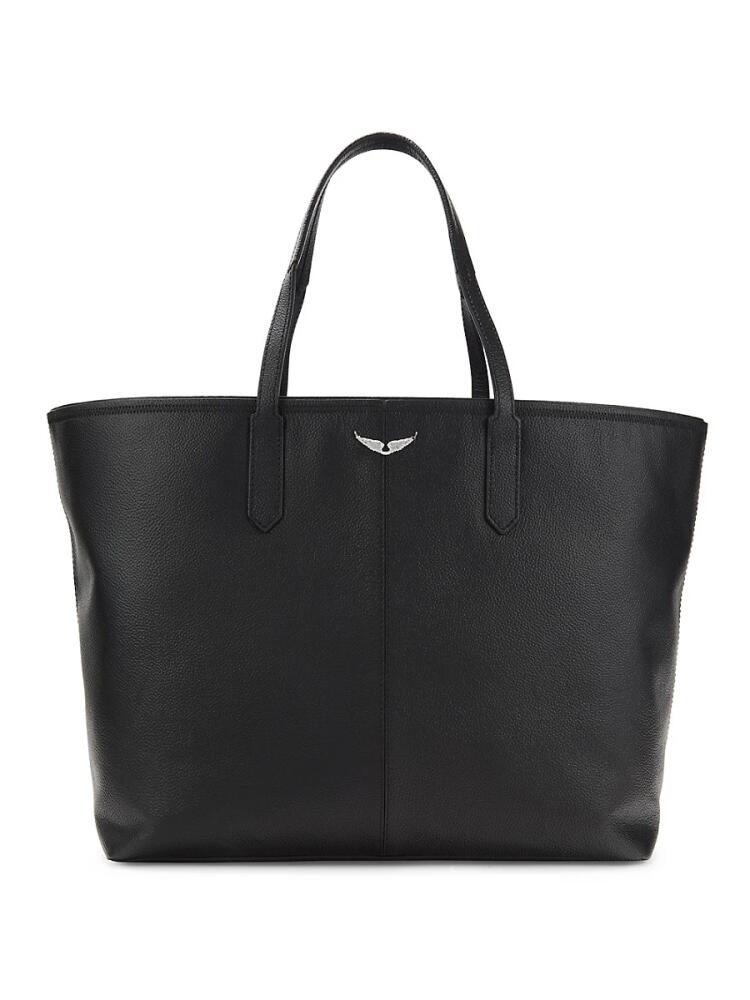 Zadig & Voltaire Women's Mick Pebbled Leather Tote - Noir Cover