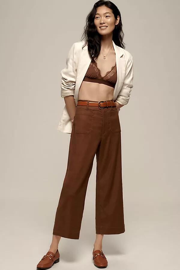 The Colette Cropped Wide-Leg Pants by Maeve: Linen Edition Cover