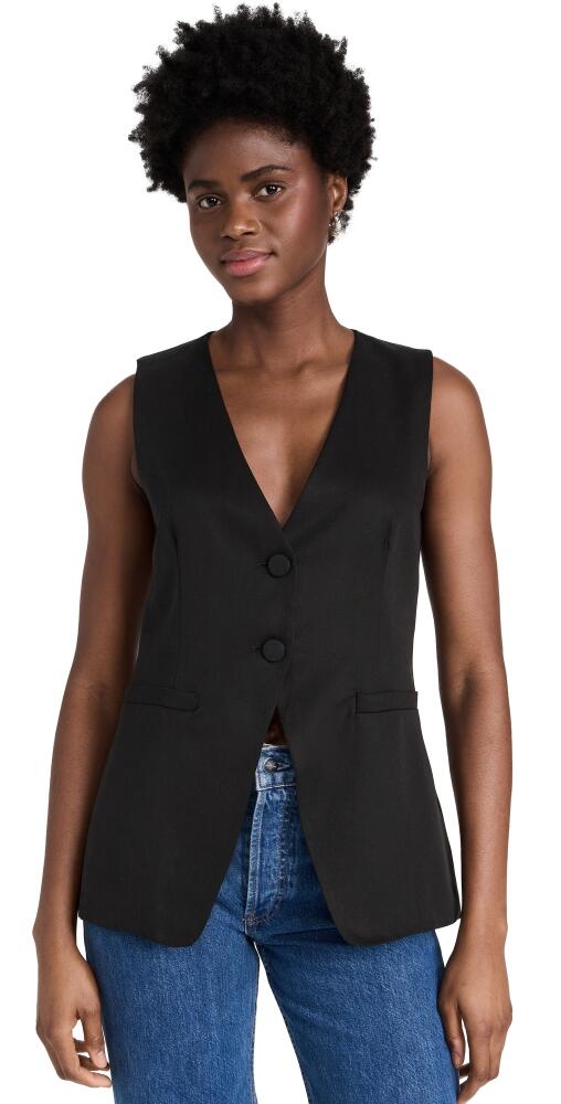 Reformation Casey Vest Black Cover