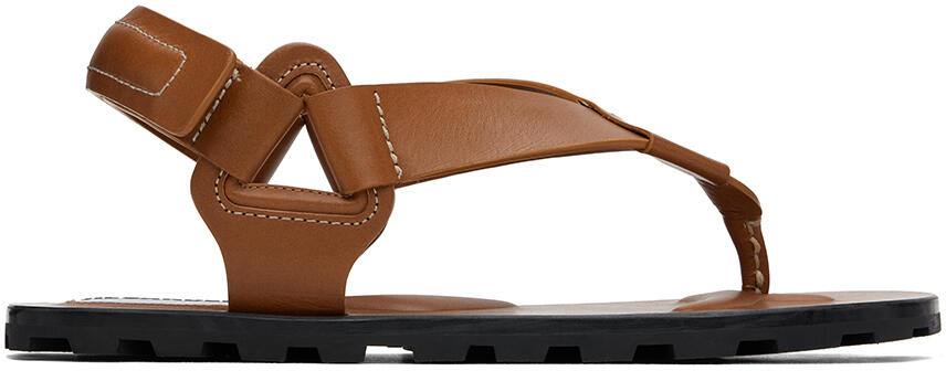 Jil Sander Brown Strap Sandals Cover