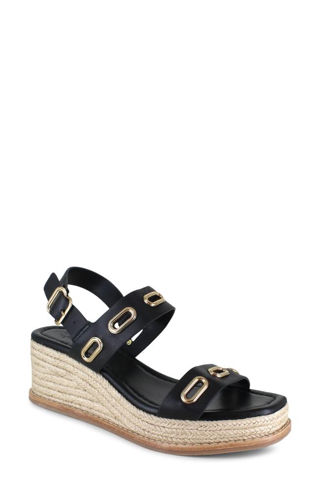 Splendid Dani Slingback Espadrille Platform Wedge Sandal in Black Cover