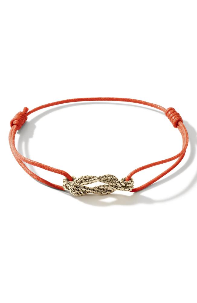 John Hardy Love Knot 18K Gold Cord Bracelet Cover