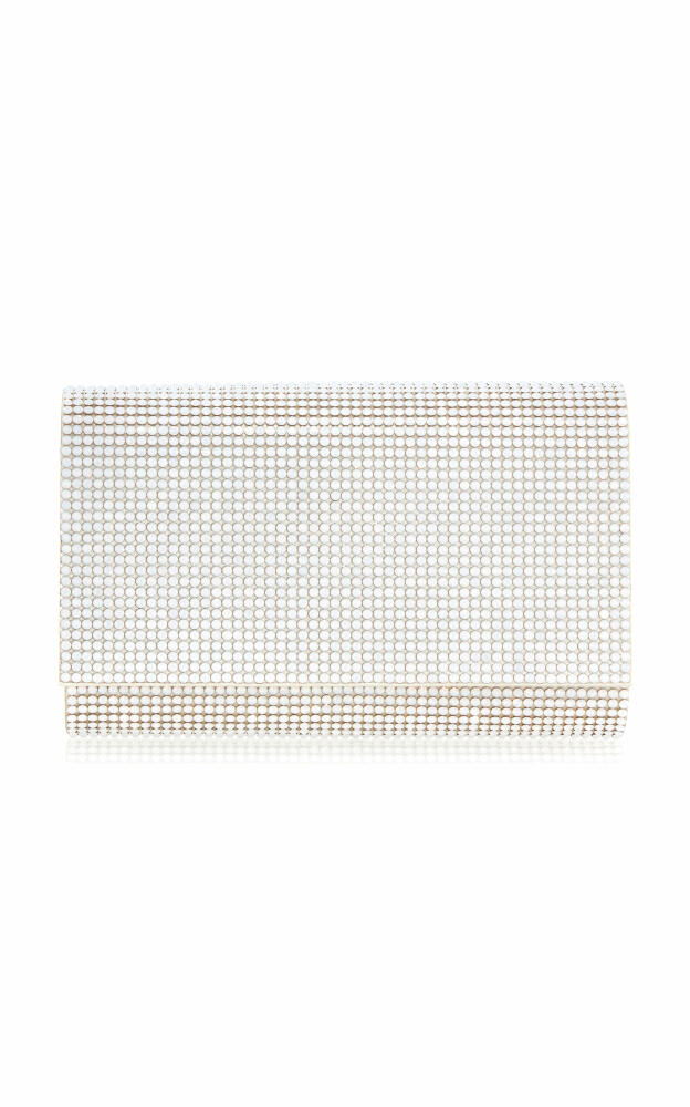 Judith Leiber Couture - Fizzy Crystal-Embellished Clutch - White Cover