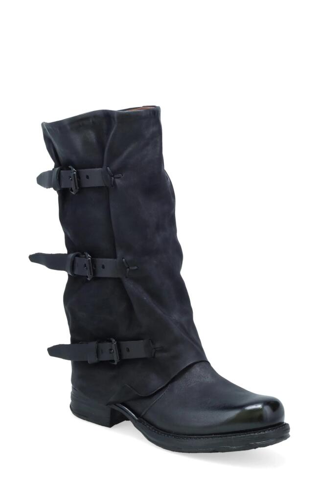 A. S.98 Sema Knee High Boot in Black Cover