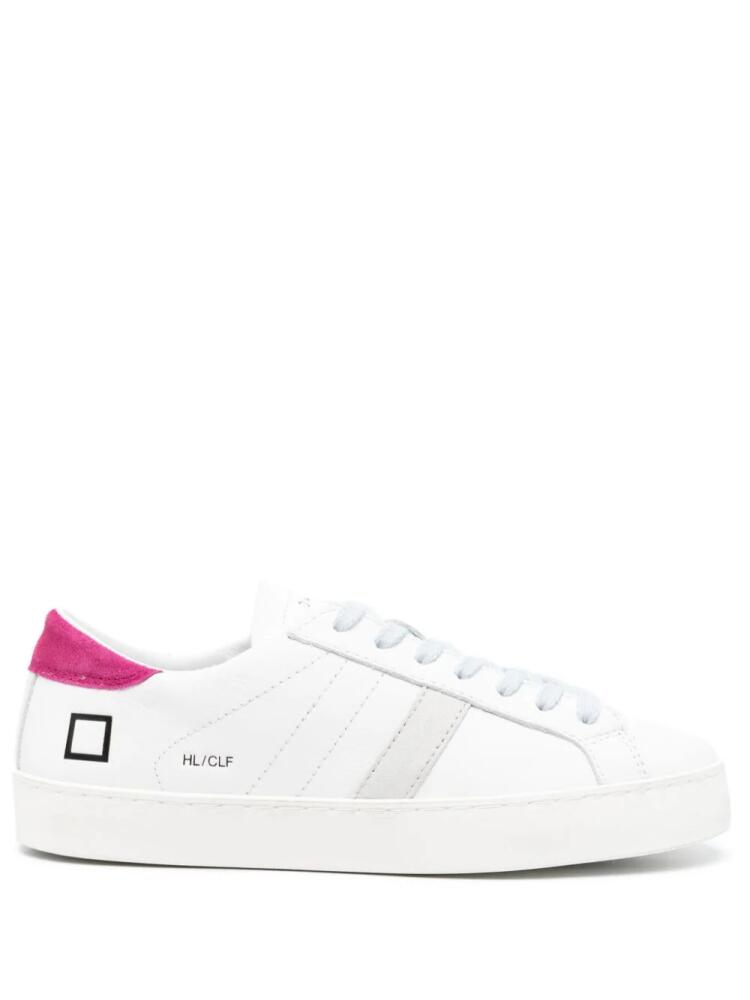 D.A.T.E. logo-debossed leather sneakers - White Cover