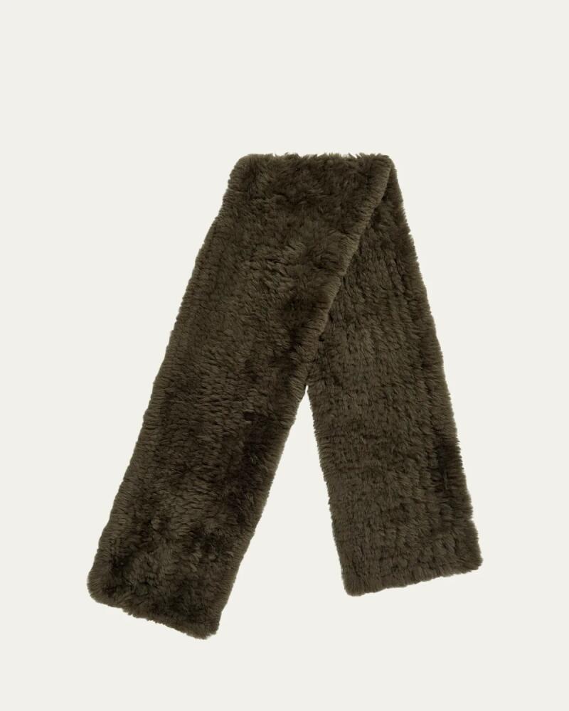 Yves Salomon Sheep Shearling Scarf Cover