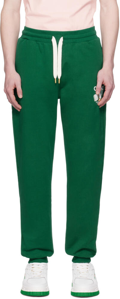 Casablanca Green 'Equipement Sportif' Sweatpants Cover