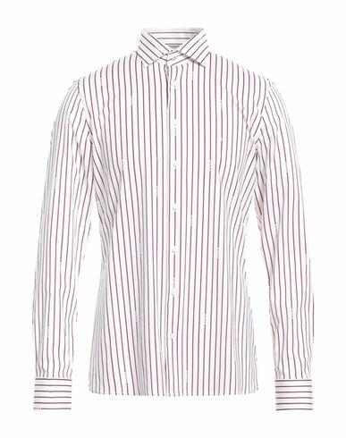 Michael Kors Mens Man Shirt Burgundy Cotton, Elastane Cover