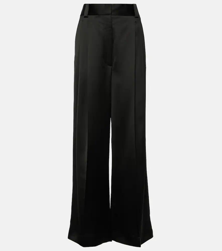 Khaite Simone pleated wide-leg pants Cover