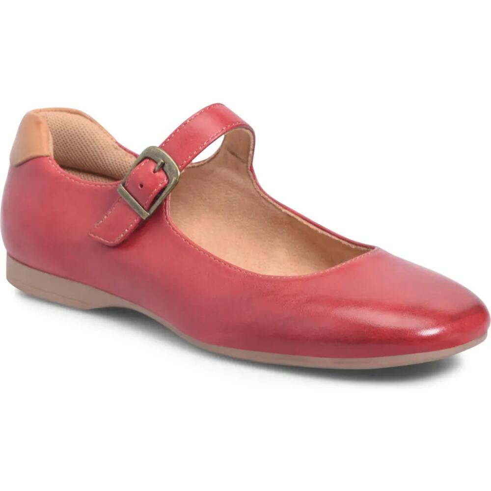 Comfortiva Kaylee Mary Jane Flat in Cherry Red Cover