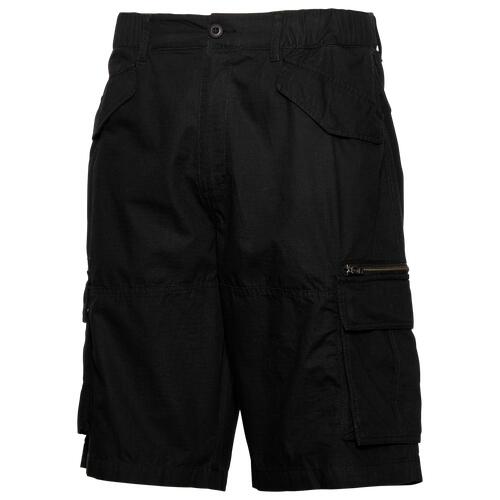 LCKR Black Hawk Cargo Shorts Long Inseam - Mens Black Cover