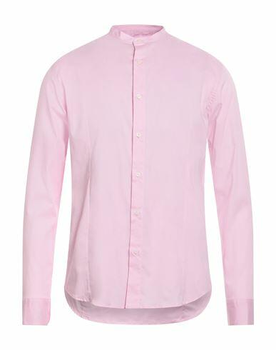 Daniele Alessandrini Homme Man Shirt Pink Cotton, Elastane Cover