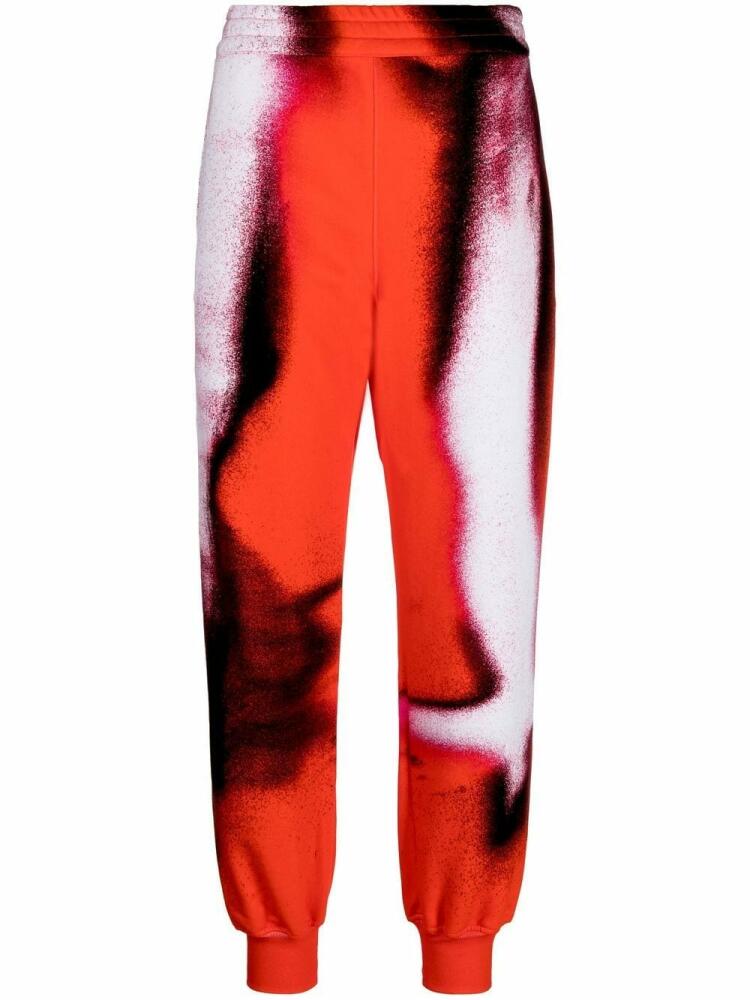 Alexander McQueen Mushroom Spore cotton track pants - Red Cover