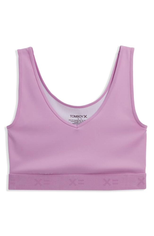 TomboyX V-Neck Compression Top in Sugar Violet Cover