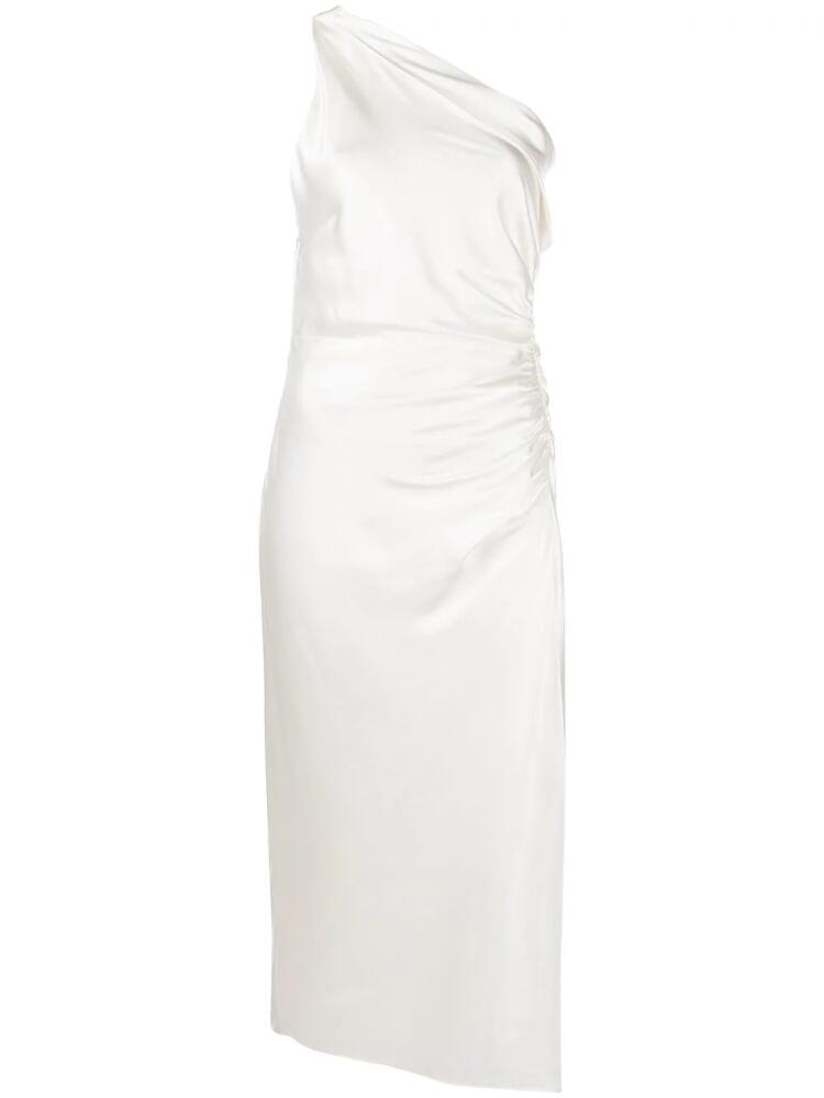 Michelle Mason asymmetric gathered dress - White Cover