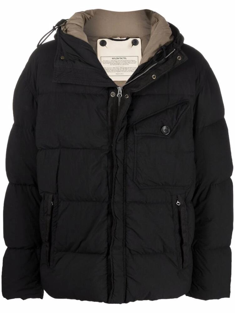 Ten C zip-up padded coat - Black Cover