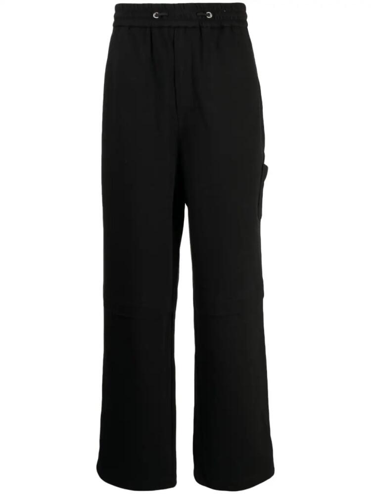 ZZERO BY SONGZIO Panther drawstring cotton track pants - Black Cover