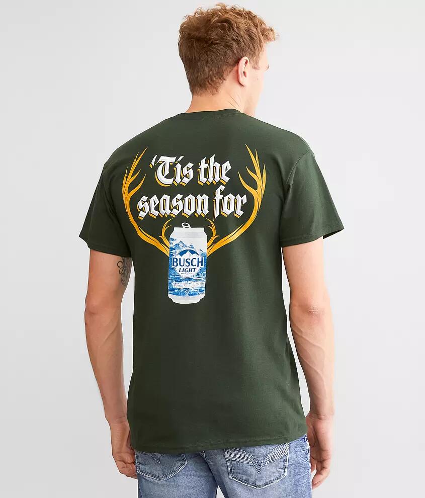 Brew City Busch Light Tis The Season T-Shirt Cover