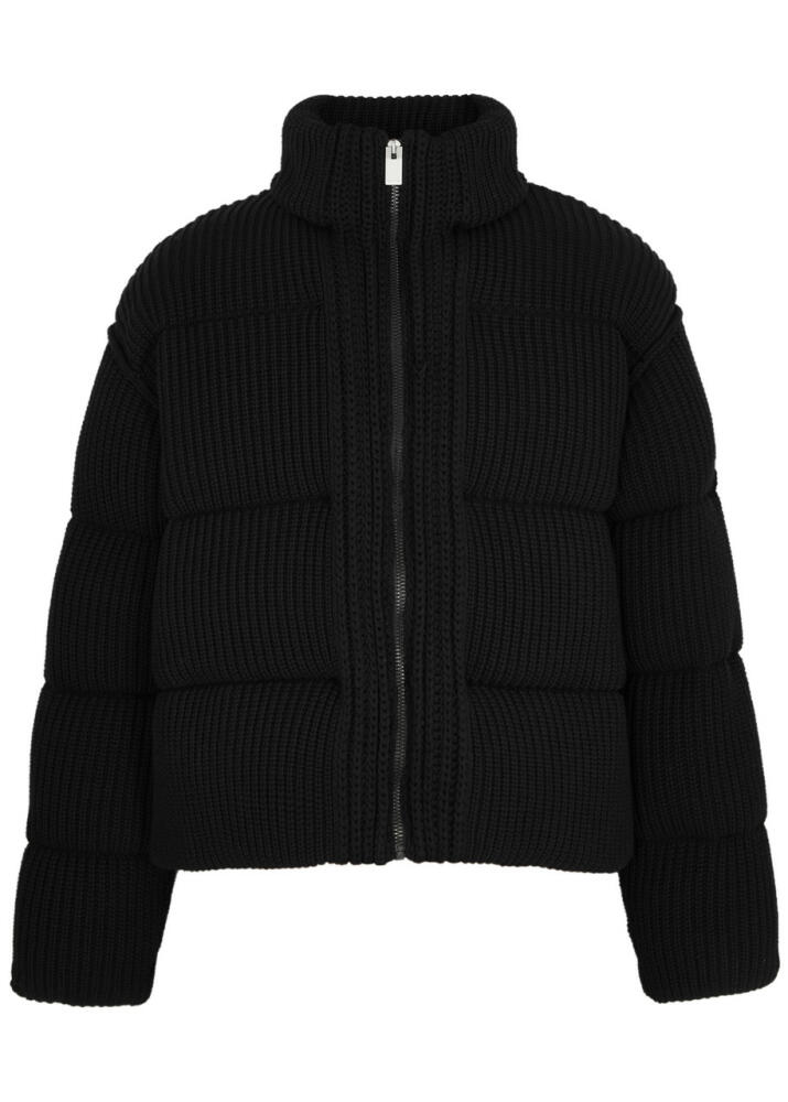 Moncler Genius 6 1017 Alyx 9SM Quilted Knitted Jacket - Black Cover