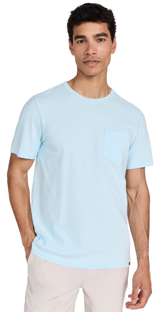 Faherty Sunwashed Pocket Tee Blue Oasis Cover