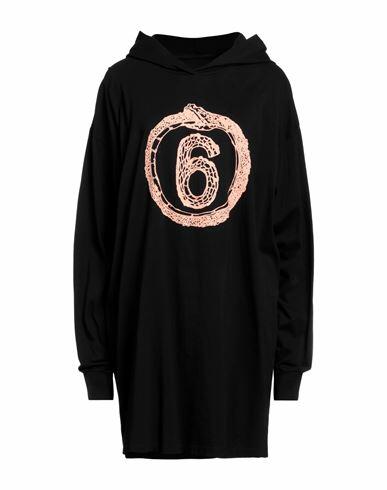 Mm6 Maison Margiela Woman Mini dress Black Cotton, Elastane Cover