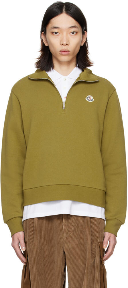 Moncler Khaki Patch Sweater Cover