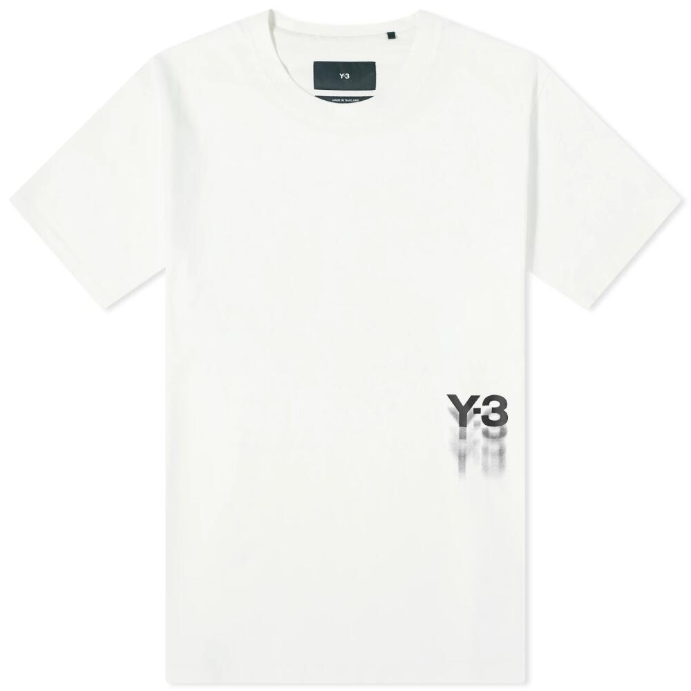 Y-3 Men's Graphics Short Sleeve T-shirt in Off White Cover