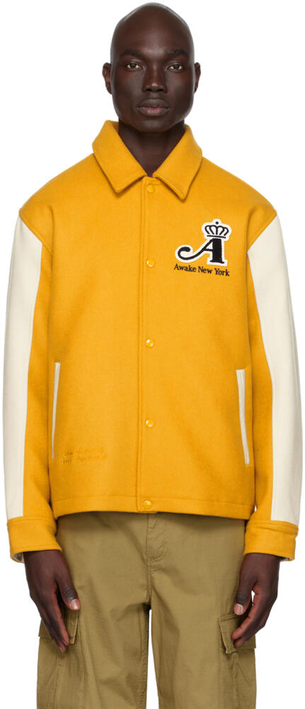 Awake NY Yellow Crown Jacket Cover