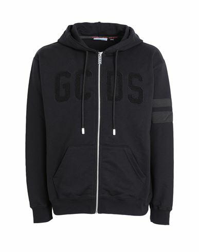 Gcds Man Sweatshirt Black Cotton Cover