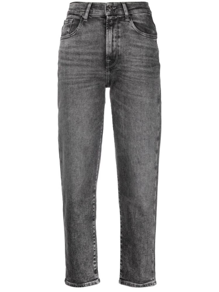 7 For All Mankind mid-rise cropped jeans - Grey Cover