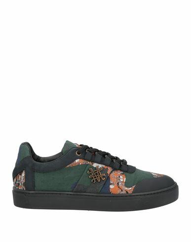 Mr & Mrs Italy Woman Sneakers Dark green Bovine leather, Polyester, Polyamide, Acrylic Cover