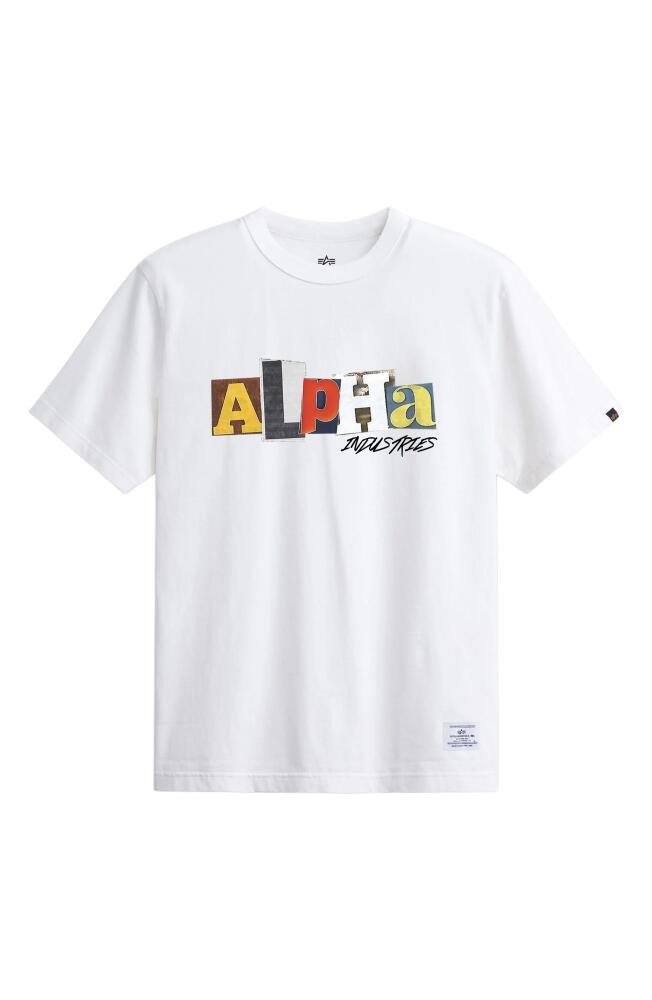 Alpha Industries Ransom Graphic T-Shirt in White Cover