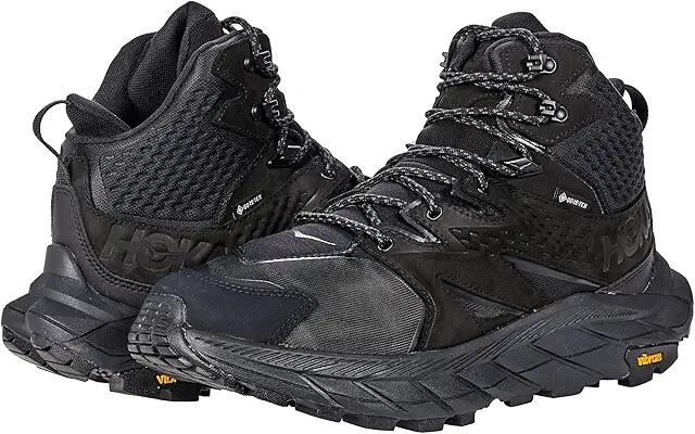 Hoka Men's Anacapa Mid GORE-TEX(r) (Black/Black) Men's Shoes Cover