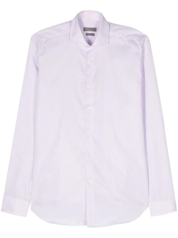 Corneliani slub-texture shirt - Pink Cover