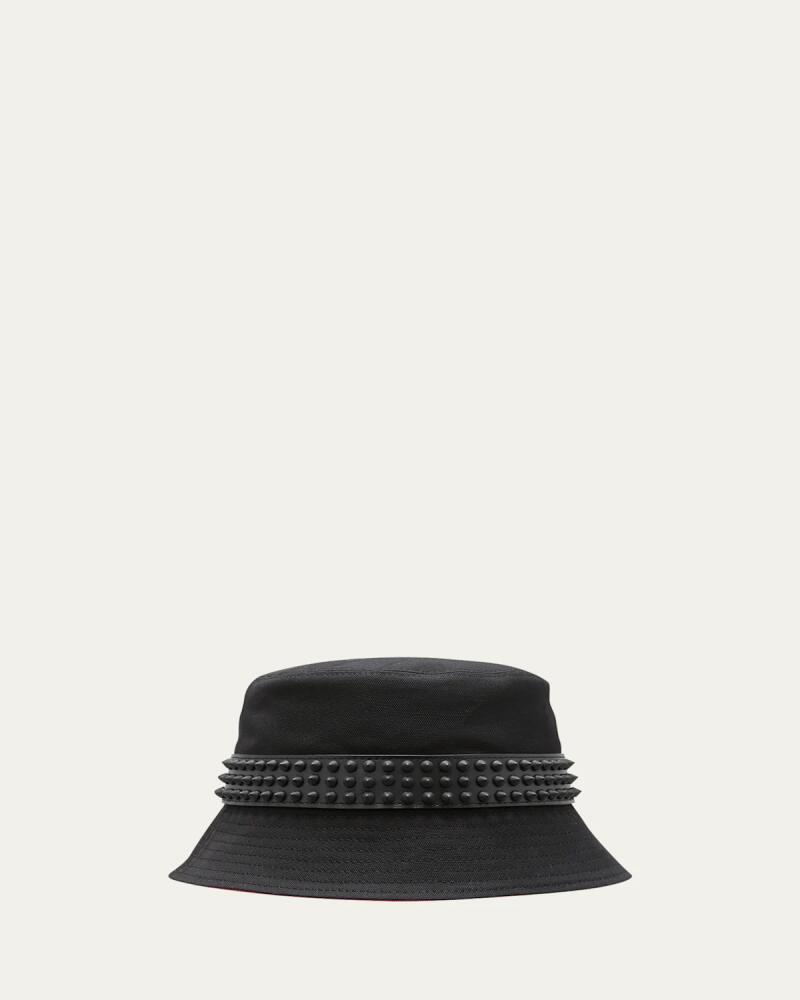 Christian Louboutin Men's Bobino Spike Bucket Hat Cover