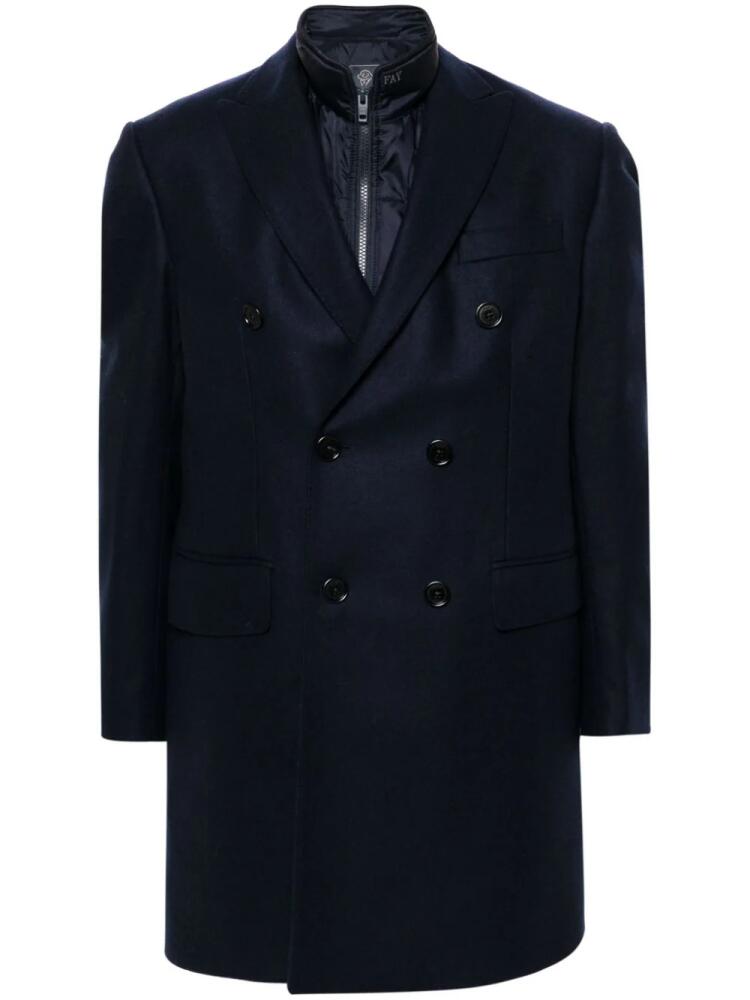 Fay layered coat - Blue Cover