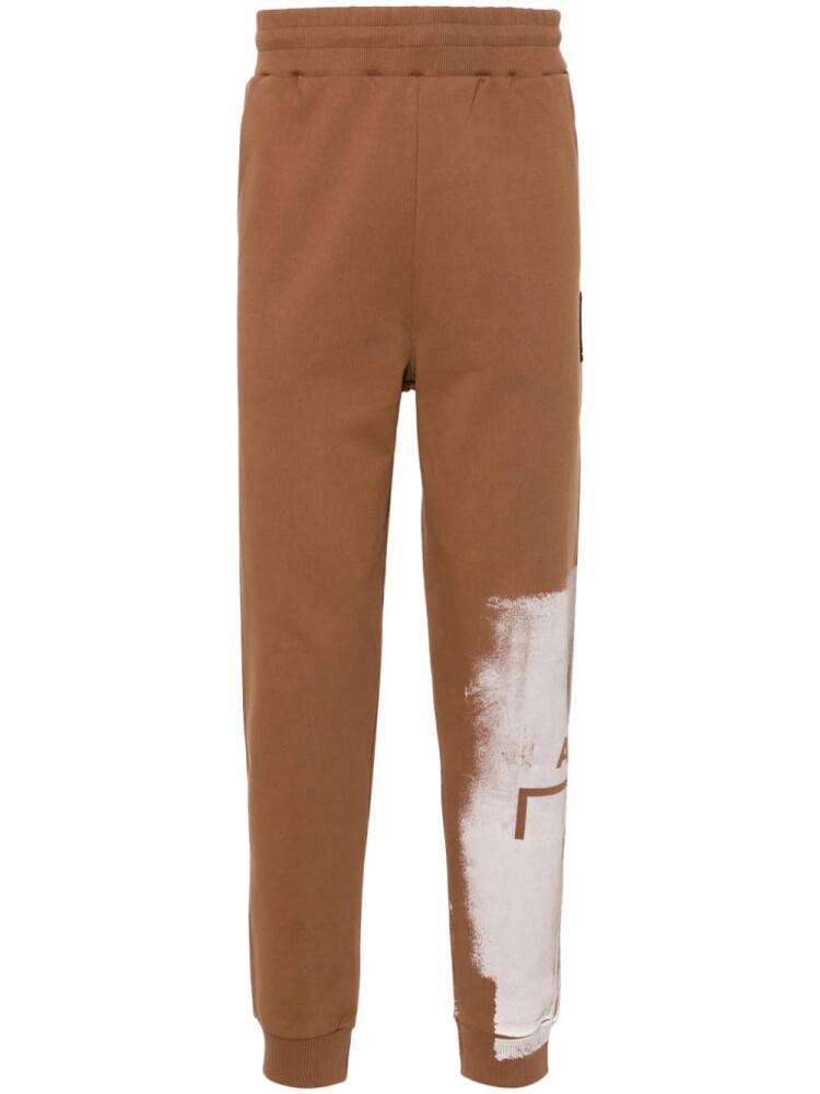 A-COLD-WALL* Brushstroke cotton track pants - Brown Cover